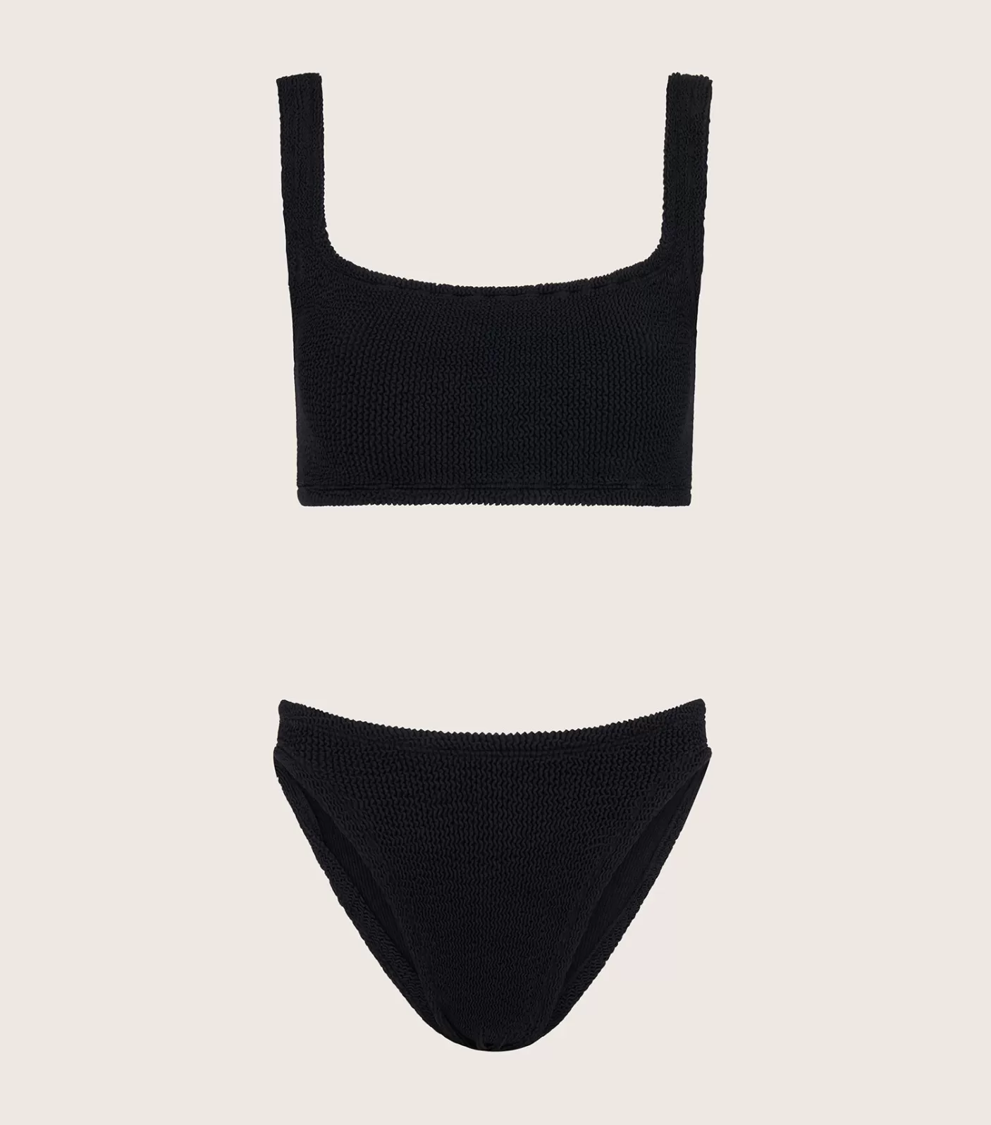 Hunza G Bikini Sets | Bralette-Coverage Xandra Bikini - Black