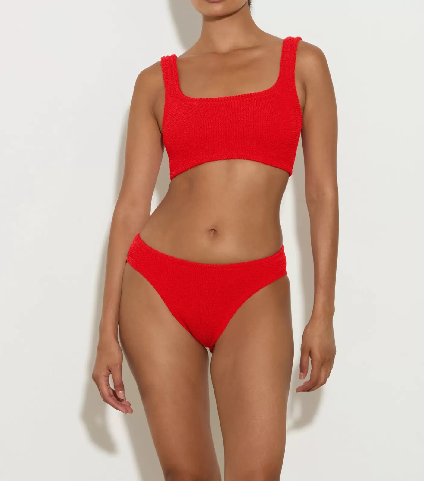 Hunza G Bikini Sets | Bralette-Coverage Xandra Bikini - Red