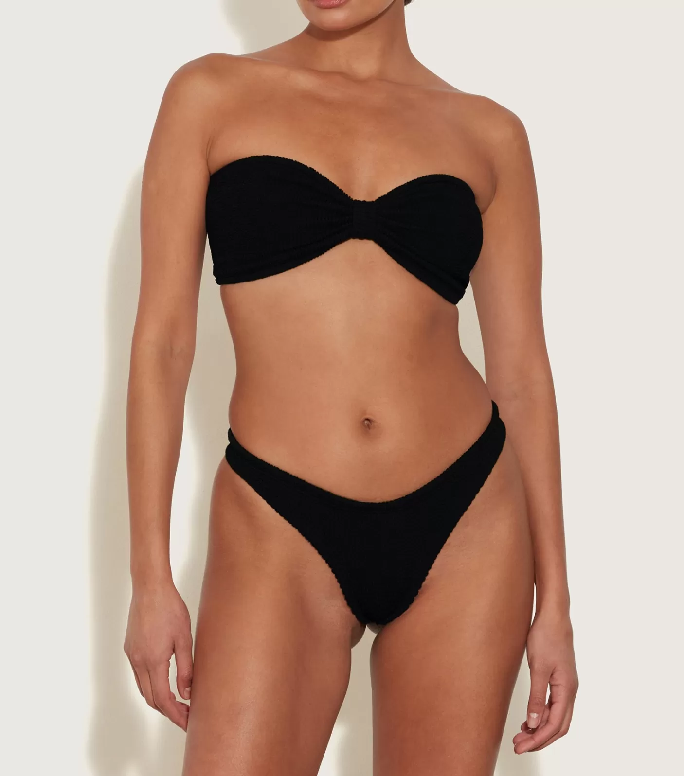 Hunza G Bikini Sets | Bandeau-Tina Bikini - Black