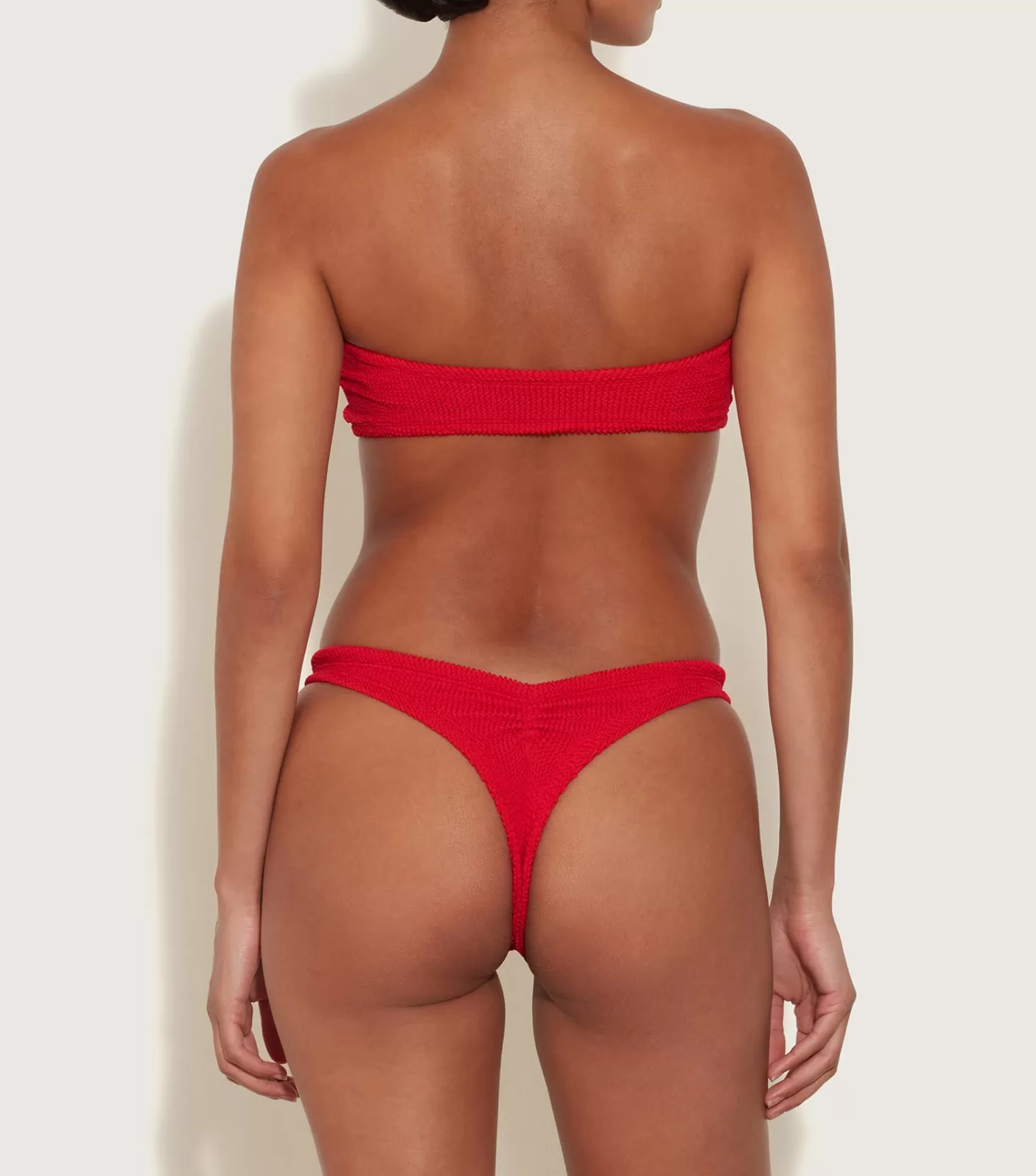 Hunza G Bikini Sets | Bandeau-Tina Bikini - Red