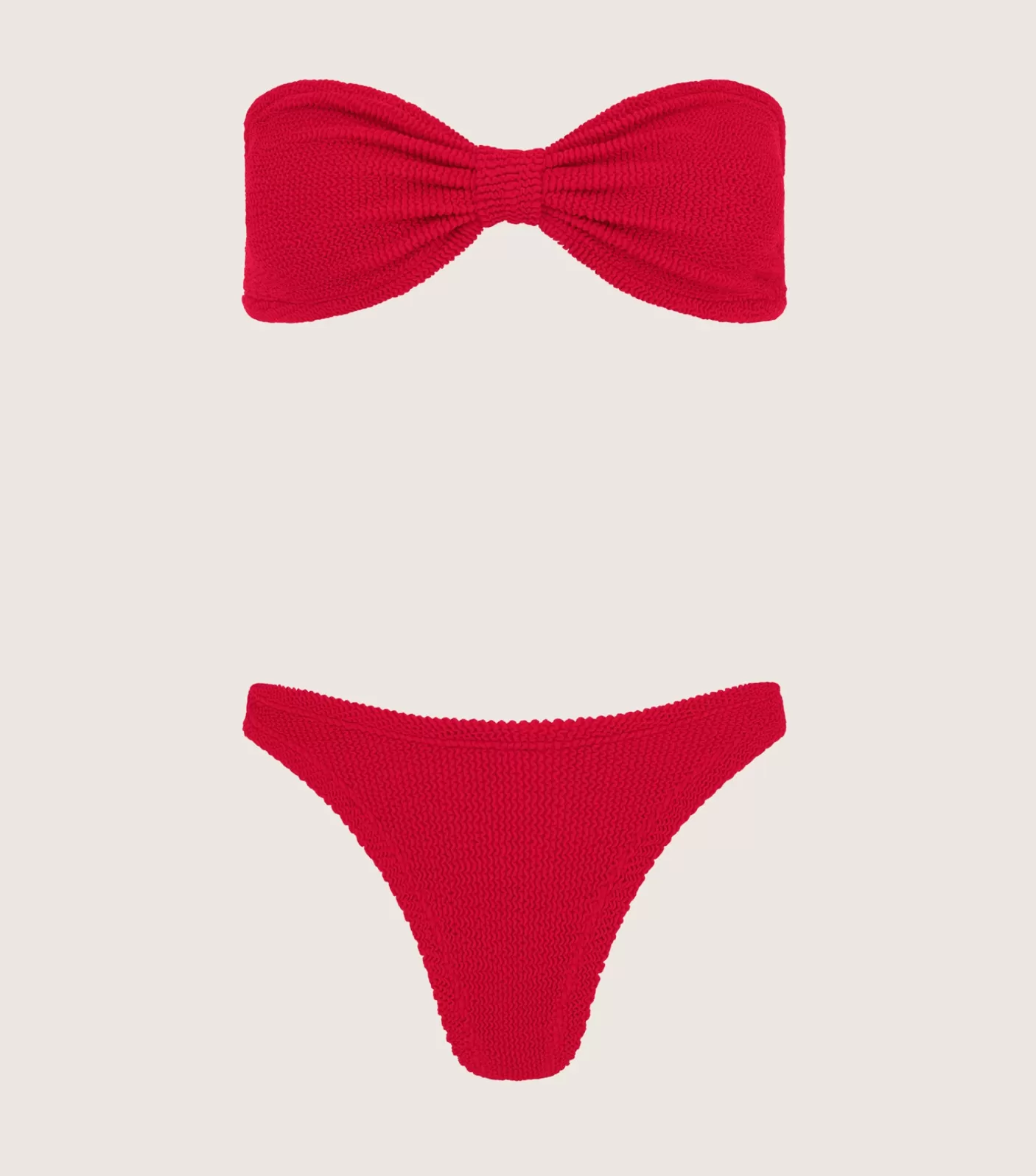 Hunza G Bikini Sets | Bandeau-Tina Bikini - Red