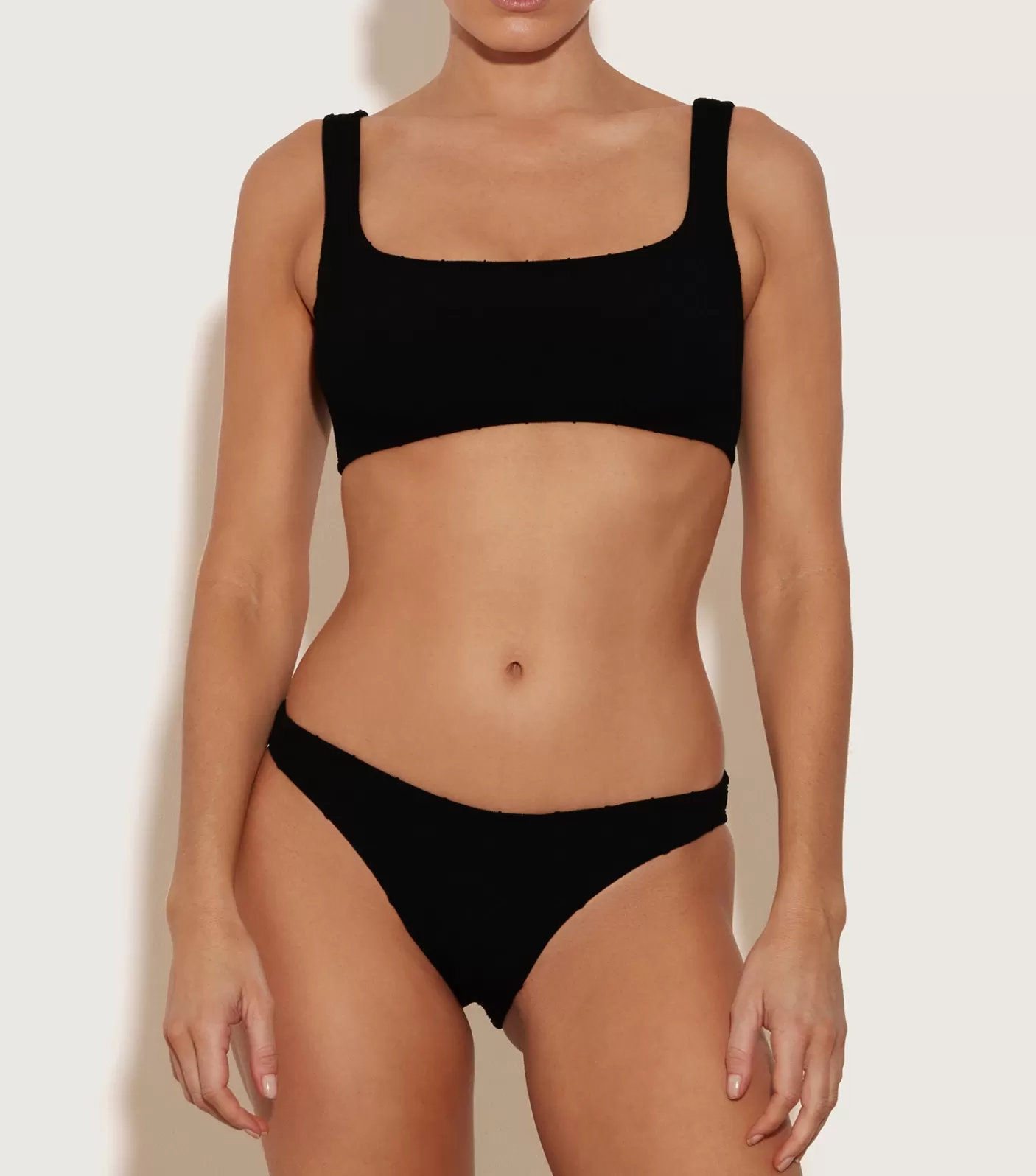 Hunza G Bikini Sets | Bralette-Xandra Nile Bikini - Black